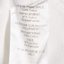 Chloe White Rib Knit and Jersey Crew Neck T-Shirt M