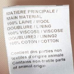 Pre Owned Chloe Pink Wool Felt Mid-Length Coat L