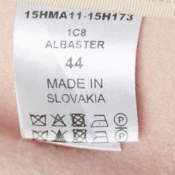 Pre Owned Chloe Pink Wool Felt Mid-Length Coat L