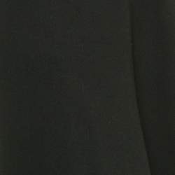 Chloe Vintage Black Cotton Blend Open Front Cape One Size