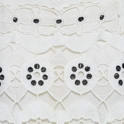 Pre Owned Chloe White Lace Sleeveless Top M