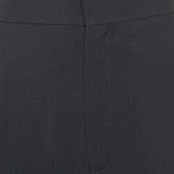 Chloe Anthracite Blue Crepe Bow Tie Detail Shorts M