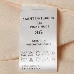 Pre Owned Chloé Pinky Nude Silk Camisole Top S