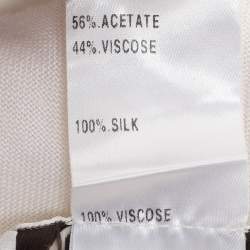 Chloe White Fabric Blend Bow Maxi Dress