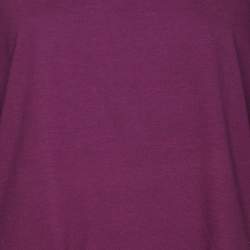 مملوكة مسبقًا Chloe Purple Cotton T-Shirt L