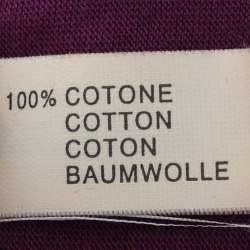 مملوكة مسبقًا Chloe Purple Cotton T-Shirt L