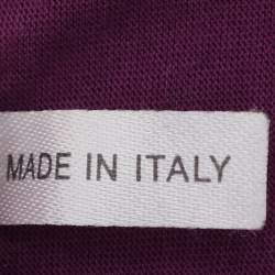 مملوكة مسبقًا Chloe Purple Cotton T-Shirt L