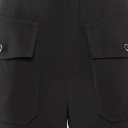 Chloé Black Crepe Pocket Detail Tapered Trousers S