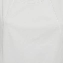 Chloe White Cotton Tank Top L