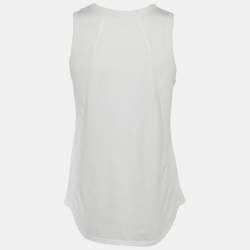 Chloe White Cotton Tank Top L