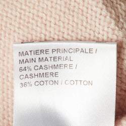 Chloe Shadow Pink Cashmere Blend Crop Sweater S