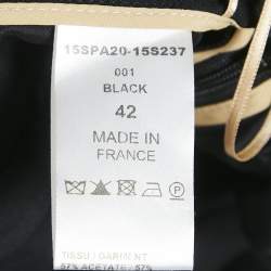 Chloe Black Crepe Tie-Up Waist Detail Trousers L