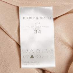 Chloe Powdery Pink Silk Scoop Neck Tank Top S