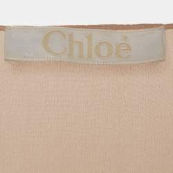Chloe Powdery Pink Silk Scoop Neck Tank Top S