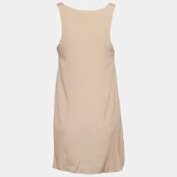 Chloe Powdery Pink Silk Scoop Neck Tank Top S