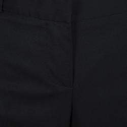 Pre Owned Chloe Black Wool Wide Leg Trousers L