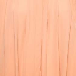 Chloé Pink Silk Pleated Top M