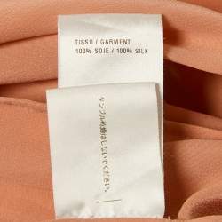 Chloé Pink Silk Pleated Top M