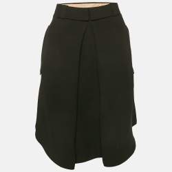 Chloé Black Silk Pleated Short Skirt L