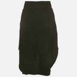 Chloé Black Silk Pleated Short Skirt L