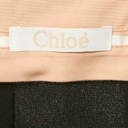 Chloé Black Silk Pleated Short Skirt L
