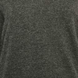 Chloe Grey Merino Wool Chain Embellished Sweater S