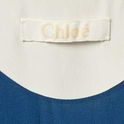 Chloé Blue Silk Tank Top L
