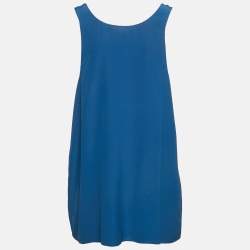 Chloé Blue Silk Tank Top L