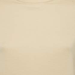 Chloé  Beige Wool Jersey Crew Neck Top S