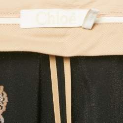 Chloe Black Brocade Heram Pants L
