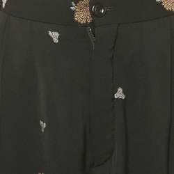 Chloe Black Brocade Heram Pants L
