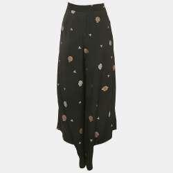 Chloe Black Brocade Heram Pants L