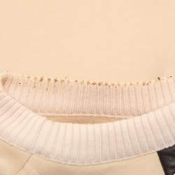 Chloé Beige Jersey Wool Sweatshirt S