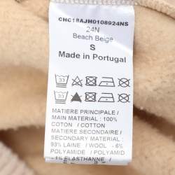 Chloé Beige Jersey Wool Sweatshirt S