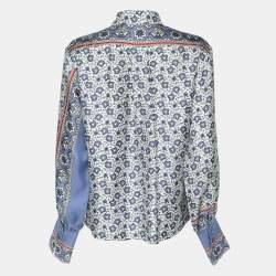 Chloé Multicolor Printed Silk Button Front Shirt S