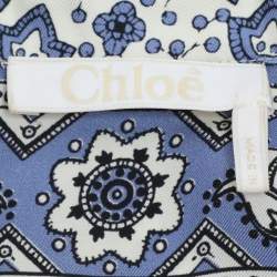 Chloé Multicolor Printed Silk Button Front Shirt S