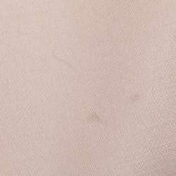 Chloe Beige Wool Blend Satin Top S