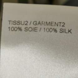 Pre Owned Chloe Black/White Printed Silk Sleeveless Knee-Length Dress M