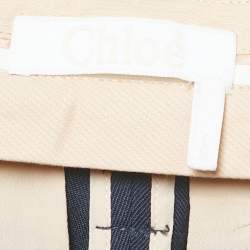Pre Owned Chloé Navy Blue Gabardine Jogger Pants M