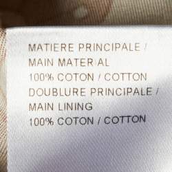 مملوكة مسبقًا بلوزة كلوي قطن بني مطبوع بأزهار مكشوفة الأكتاف مقاس صغير