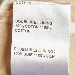 Pre Owned Chloe Cream & Red Striped Baggy Pants S