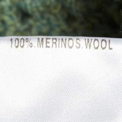 Pre Owned Chloe Olive Green Merino Wool Cropped Cardigan S