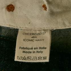 Pre Owned Chloe Navy Blue Denim Mini Skirt S Waist 26"