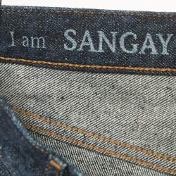 Pre Owned Chloe Navy Blue Denim Mini Skirt S Waist 26"