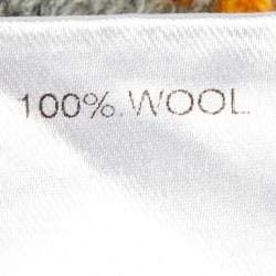 Pre Owned Chloe Grey & Yellow Wool Knit Sleeveless Sweater M