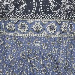 Pre Owned Chloe Blue Printed Cotton Strappy Mini Dress S