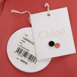 Pre Owned Chloe Colorblock Crepe Fabric Midi Dress M