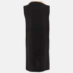 Pre Owned Chloe Black Crepe Neck Tie Detail Short Dress M
