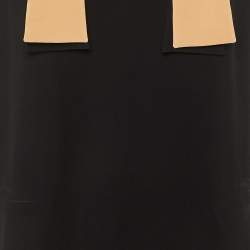 Pre Owned Chloe Black Crepe Neck Tie Detail Short Dress M