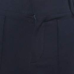 Pre Owned Chloe Navy Blue Wool Flared Trousers M